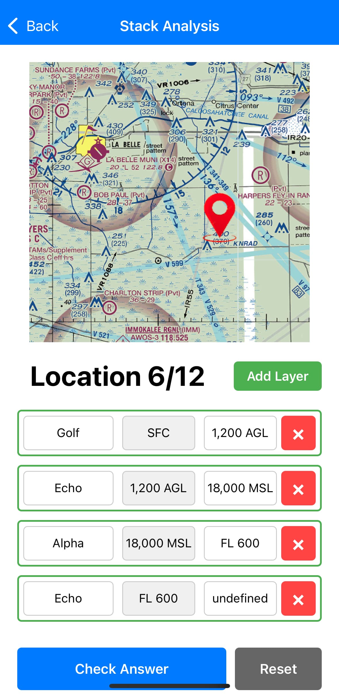 Airspace Quiz App Screenshot 1